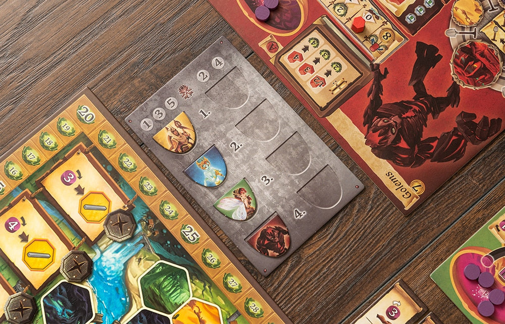 Terra Nova resource tokens and components