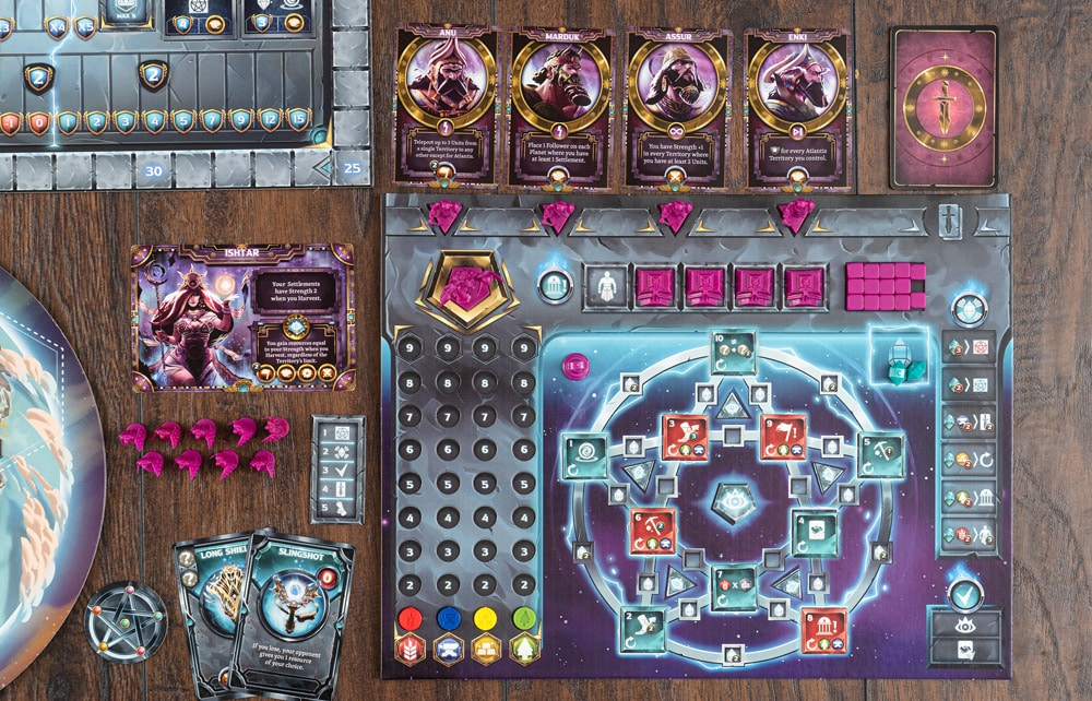 Anunnaki: Dawn of the Gods deity cards and powers