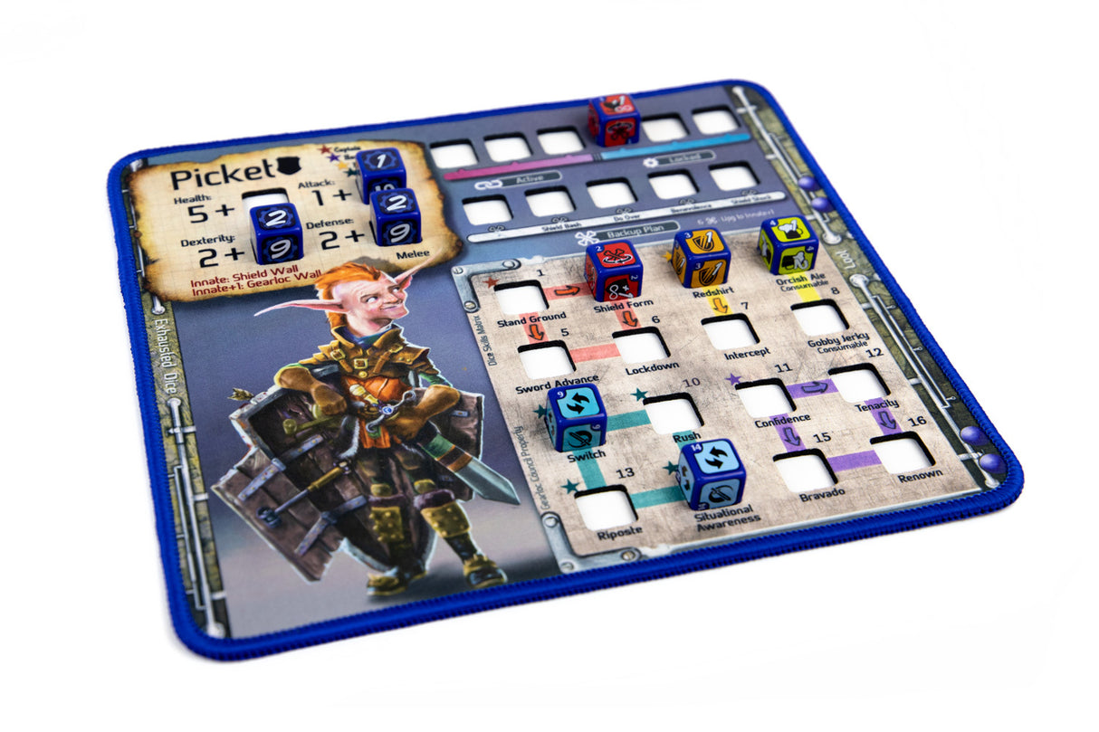 Too Many Bones tactical RPG board character board and dice