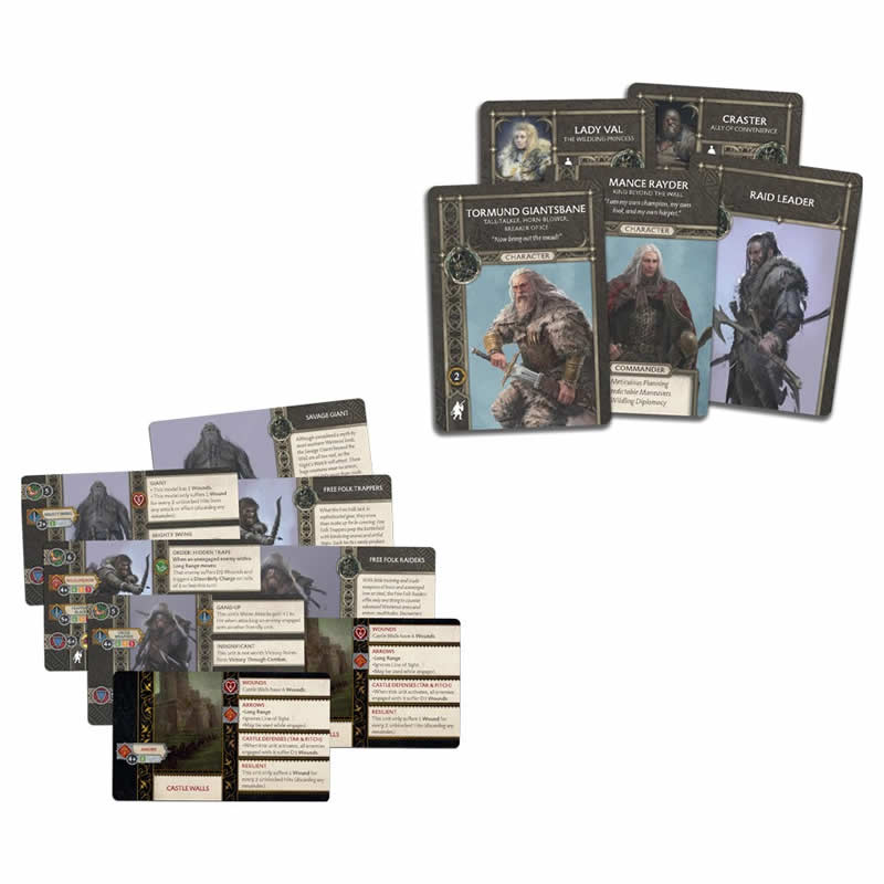 A Song of Ice & Fire: Free Folk Starter Set game components