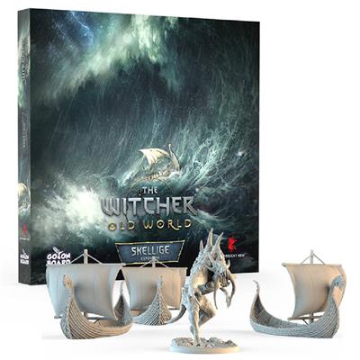 The Witcher: Old World - Skellige Expansion game components and character cards