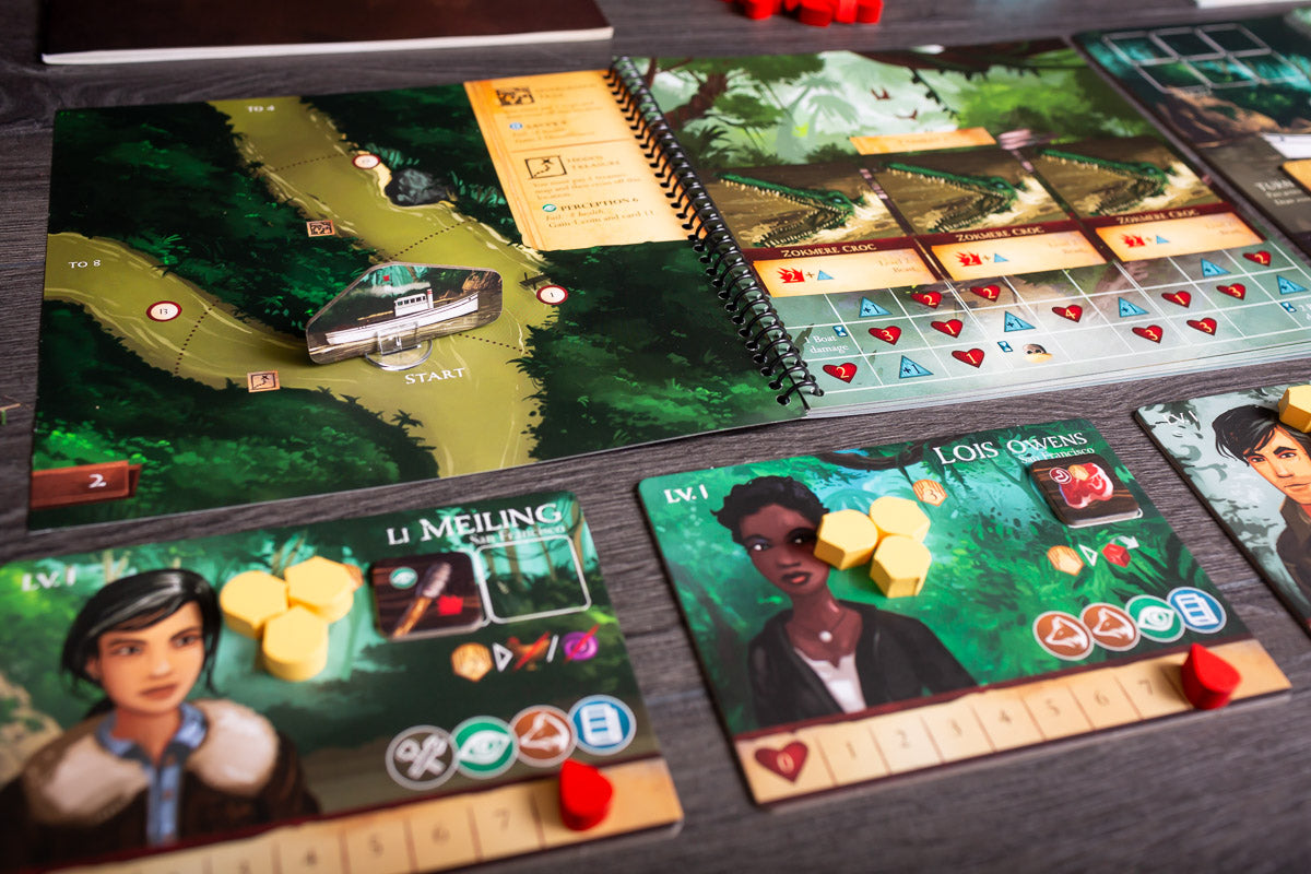 Sleeping Gods: Primeval Peril quest cards and adventure deck