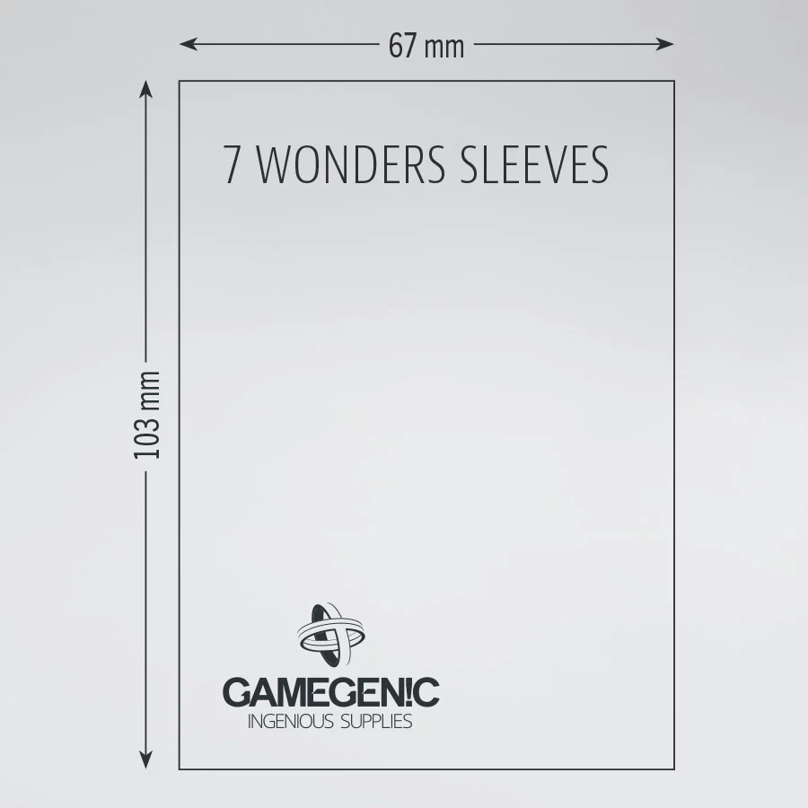 Gamegenic: Prime Sleeves 7 Wonders (67 x 103 mm) code: Brown