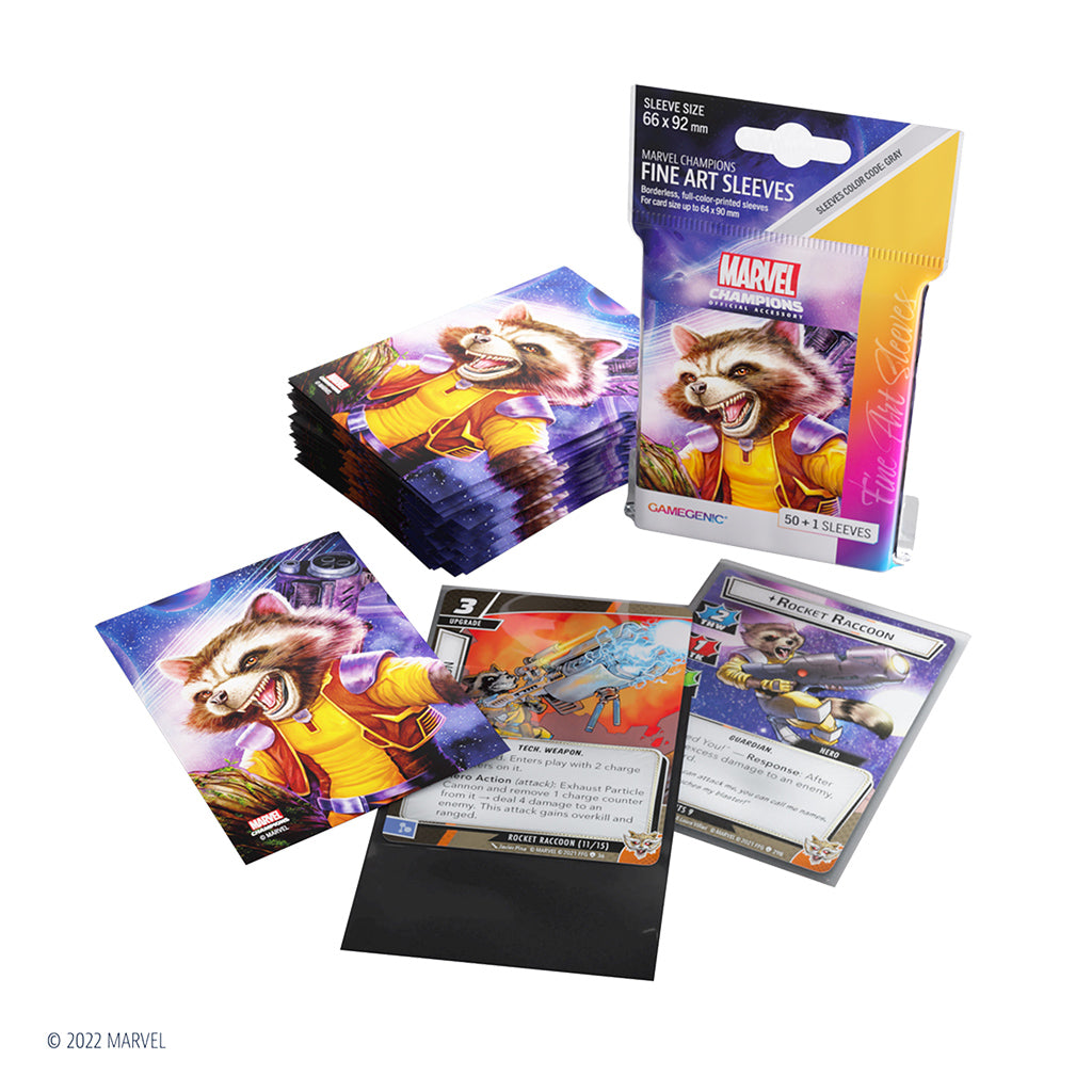 Marvel: Champions Fine Art Sleeves – Rocket Raccoon