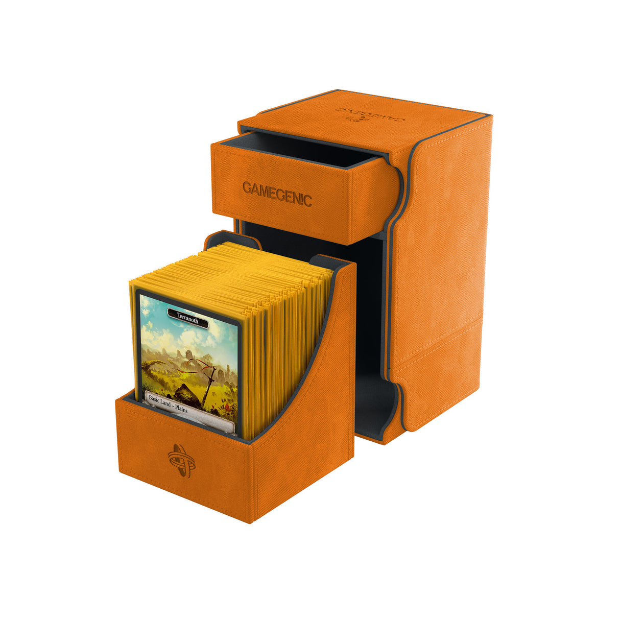 Gamegenic: Watchtower Deck Box 100plus Orange card capacity