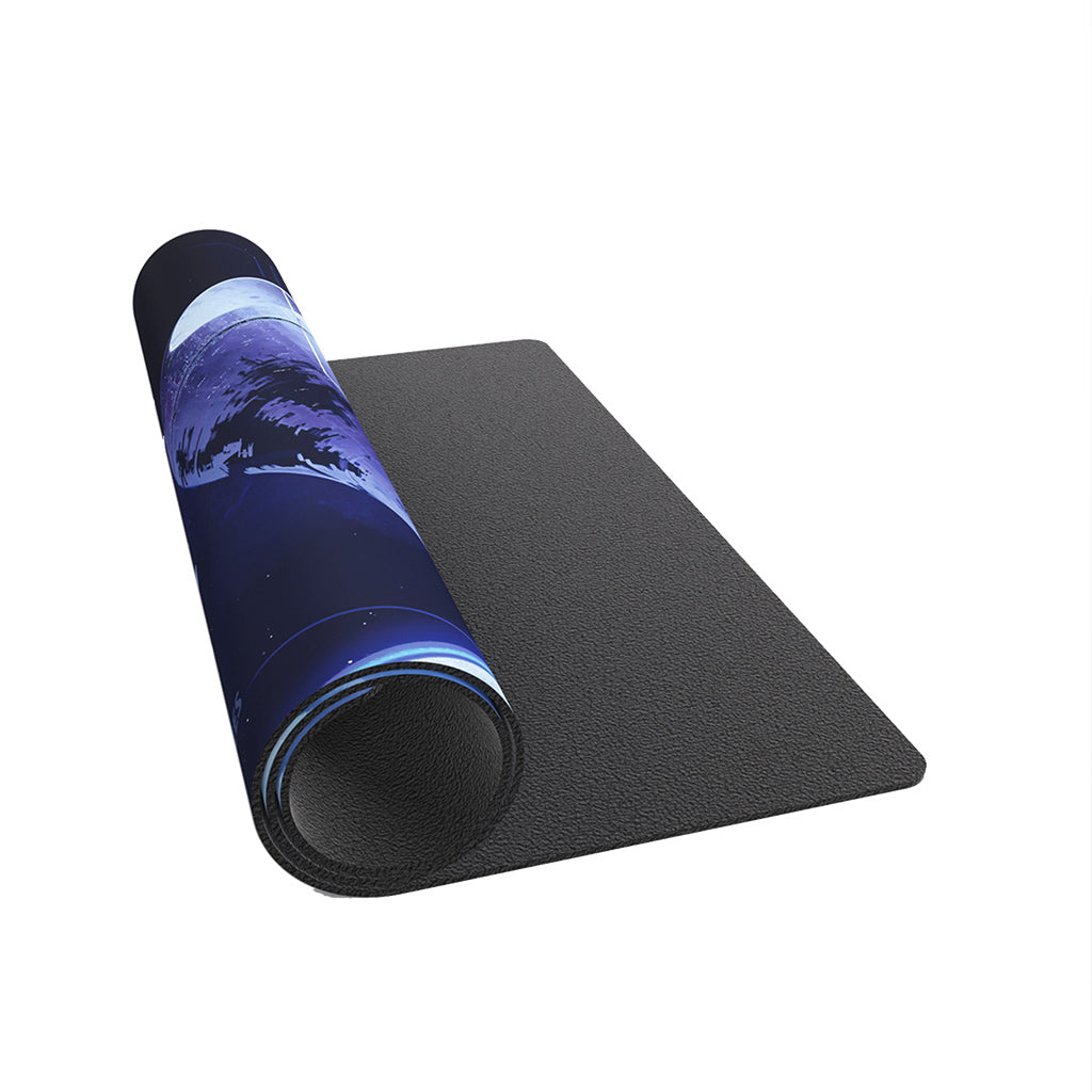 Star Wars Unlimited: Death Star Playmat showing premium stitched edge and surface detail