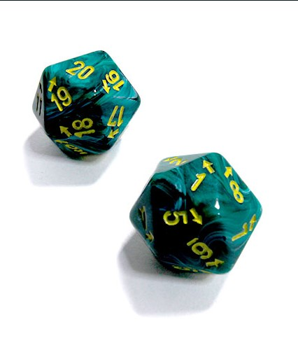 Vortex Countup & Down D20 Multiple Colors