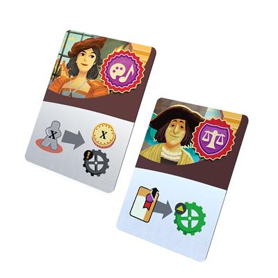 Alma Mater board game detailed game board with university buildings