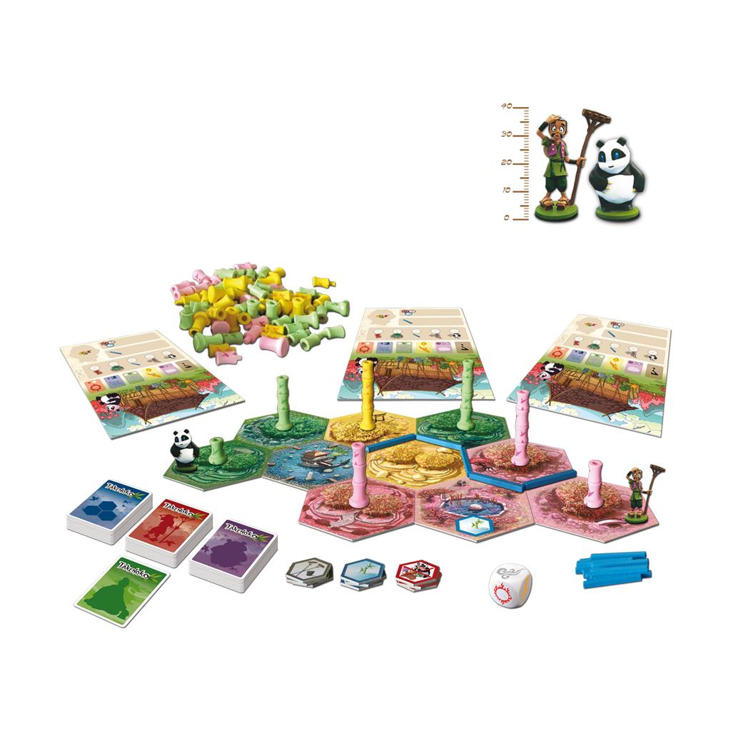 Takenoko bamboo garden building game setup