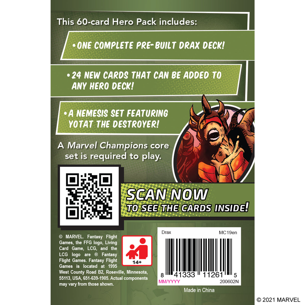 Marvel Champions: The Card Game- Drax Hero Pack