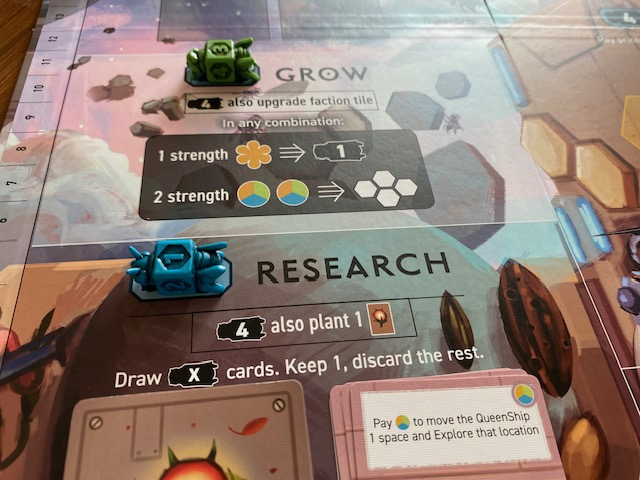 Apiary faction boards and special abilities