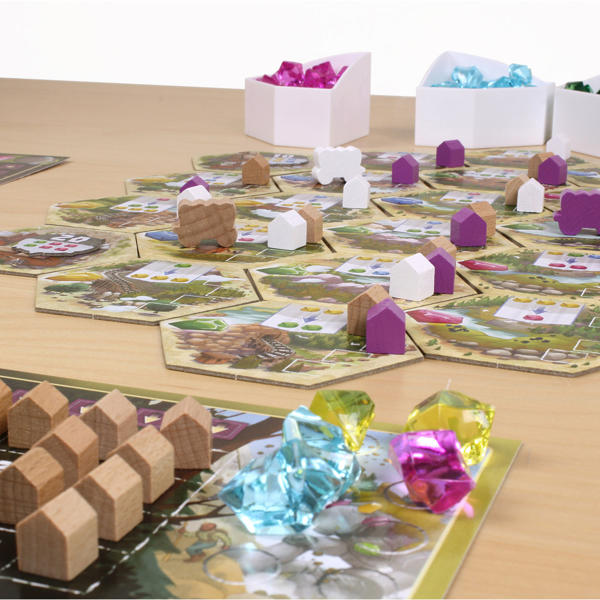 Century: Golem Eastern Mountains board game gameplay setup