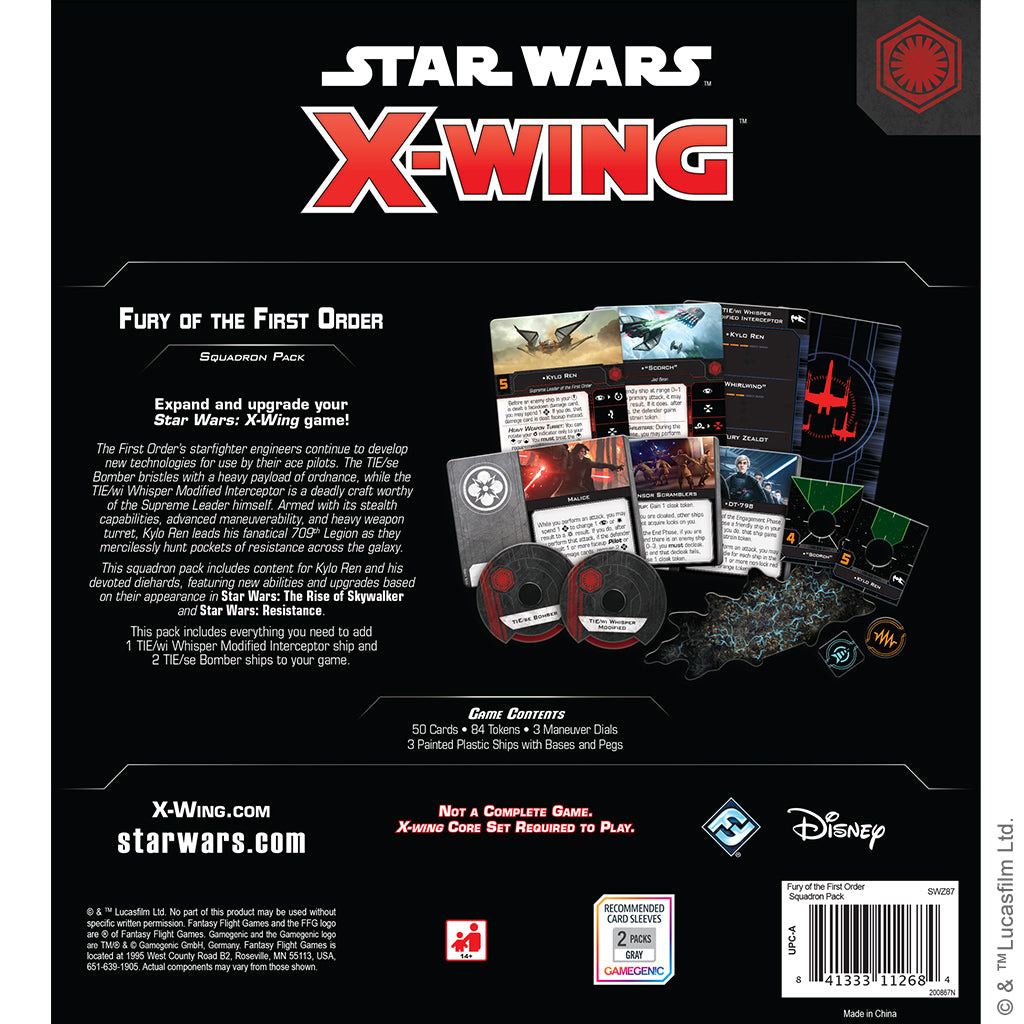 Star Wars X-Wing 2nd Ed: Fury of the First Order Squadron Pack