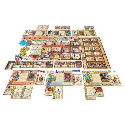 Argent: The Consortium game board and university rooms