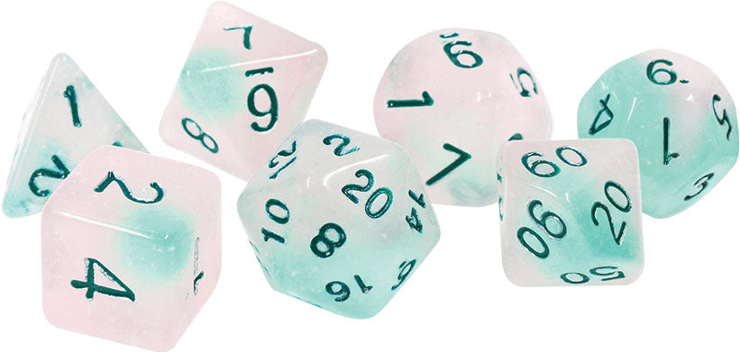 Sirius Dice: RPG Dice Set (7): Frosted Glowworm