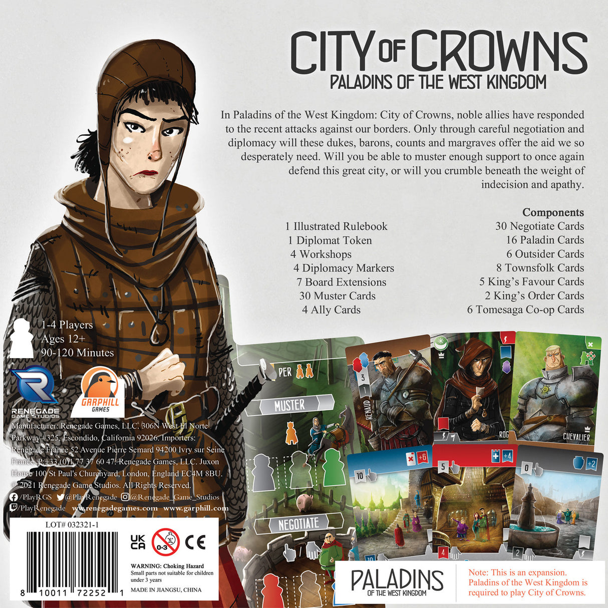 Paladins of the West Kingdom: City of Crowns Expansion