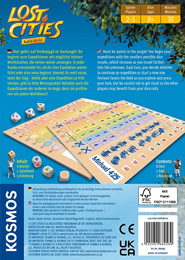 Lost Cities Roll & Write