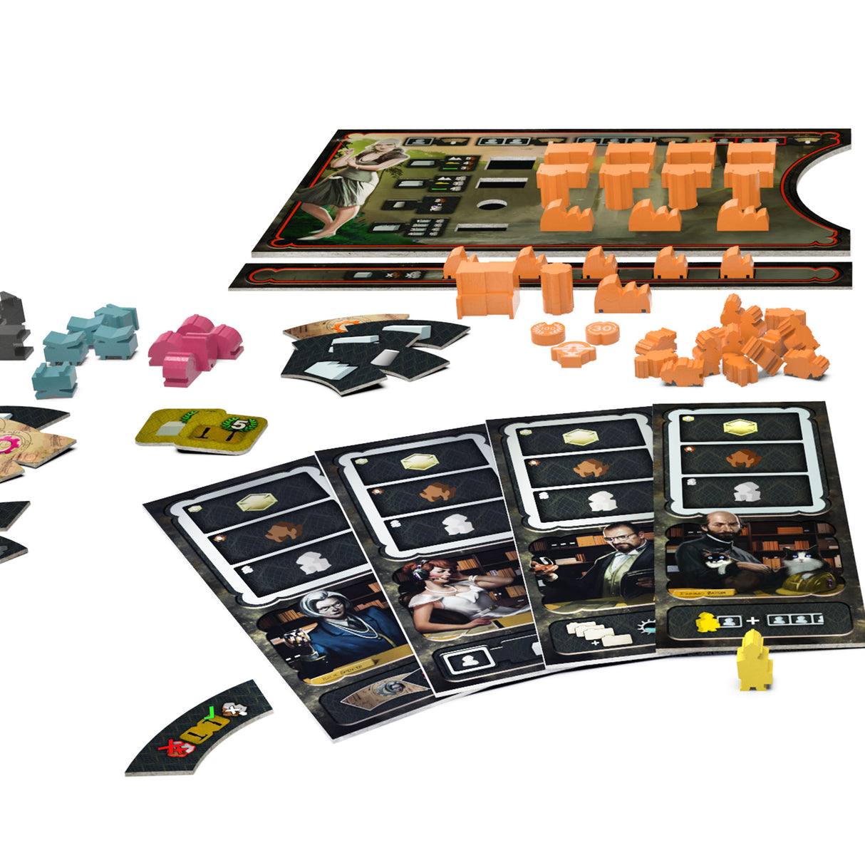 Barrage Leeghwater Project game board with dam construction tiles