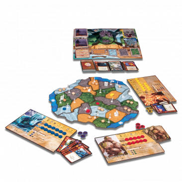 Spirit Island game board and spirit powers