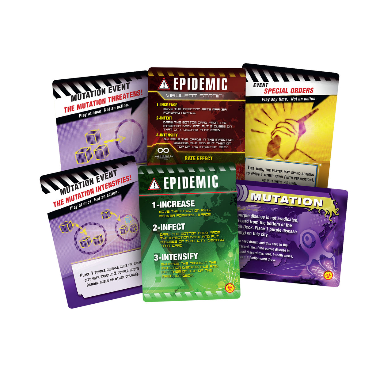 Pandemic: On the Brink RPG game box showing expansion content and artwork