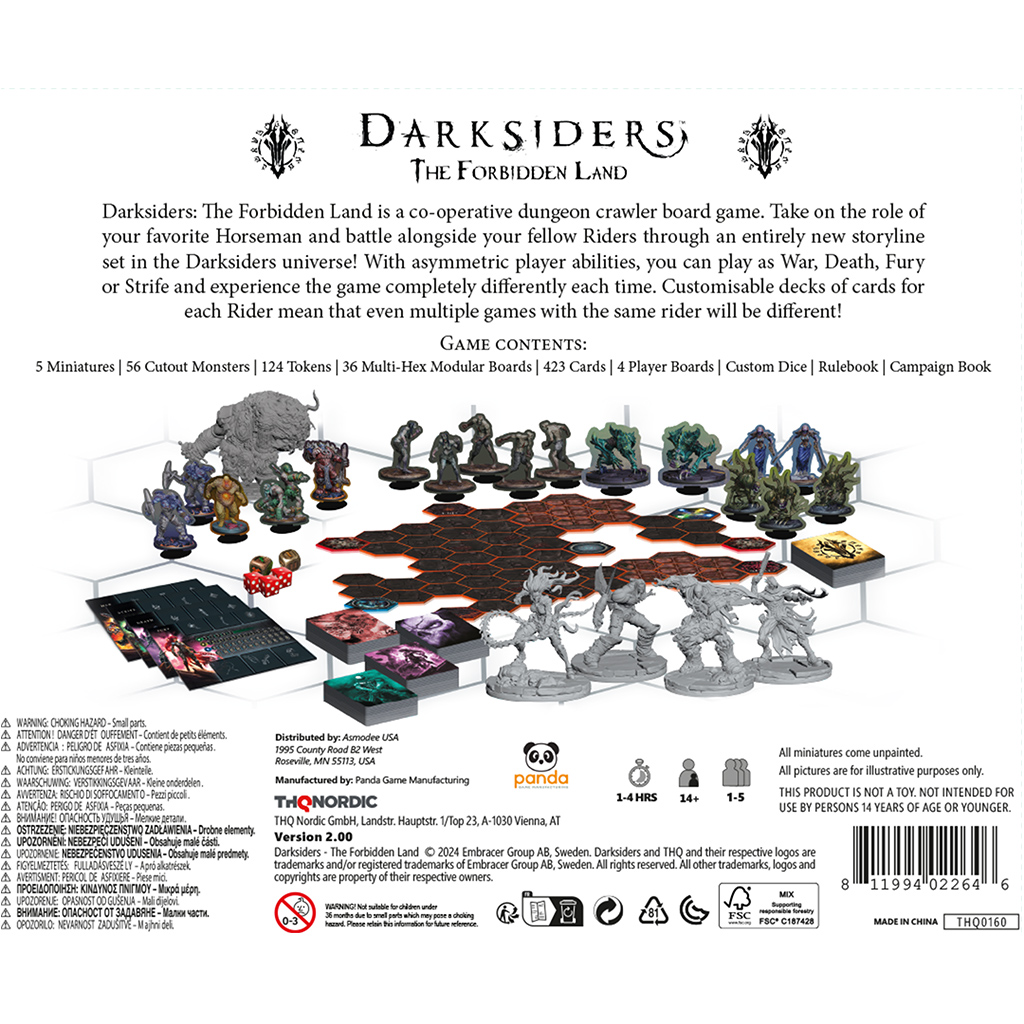 Darksiders: The Forbidden Land character cards and tokens