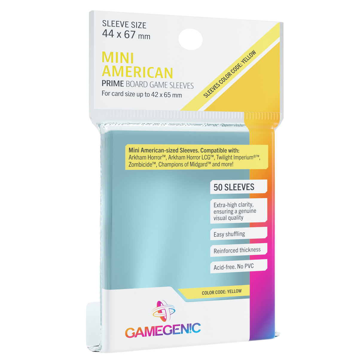 Gamegenic: Sleeve Prime Mini American code: Yellow