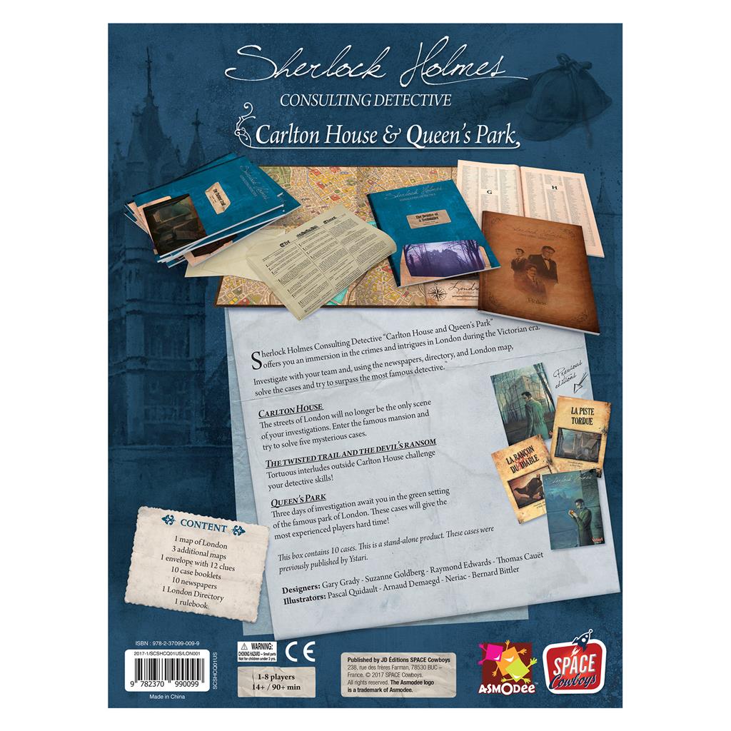 Sherlock Holmes: Carlton House and Queen's Park investigation gameplay