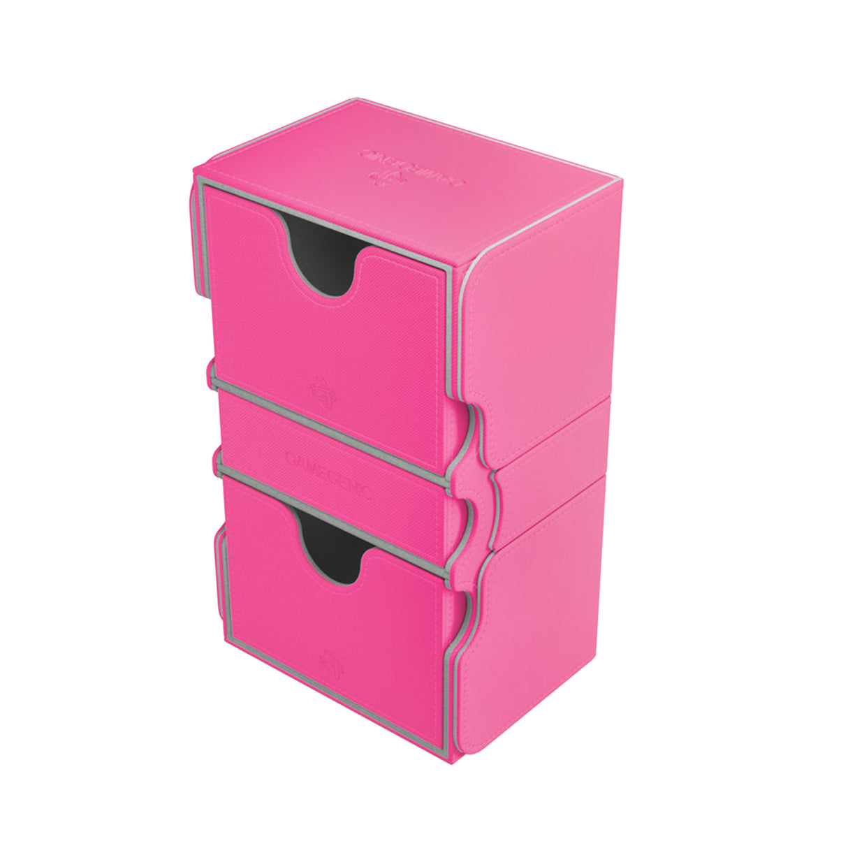 Gamegenic: Stronghold Deck Box 200+ Pink open with card storage