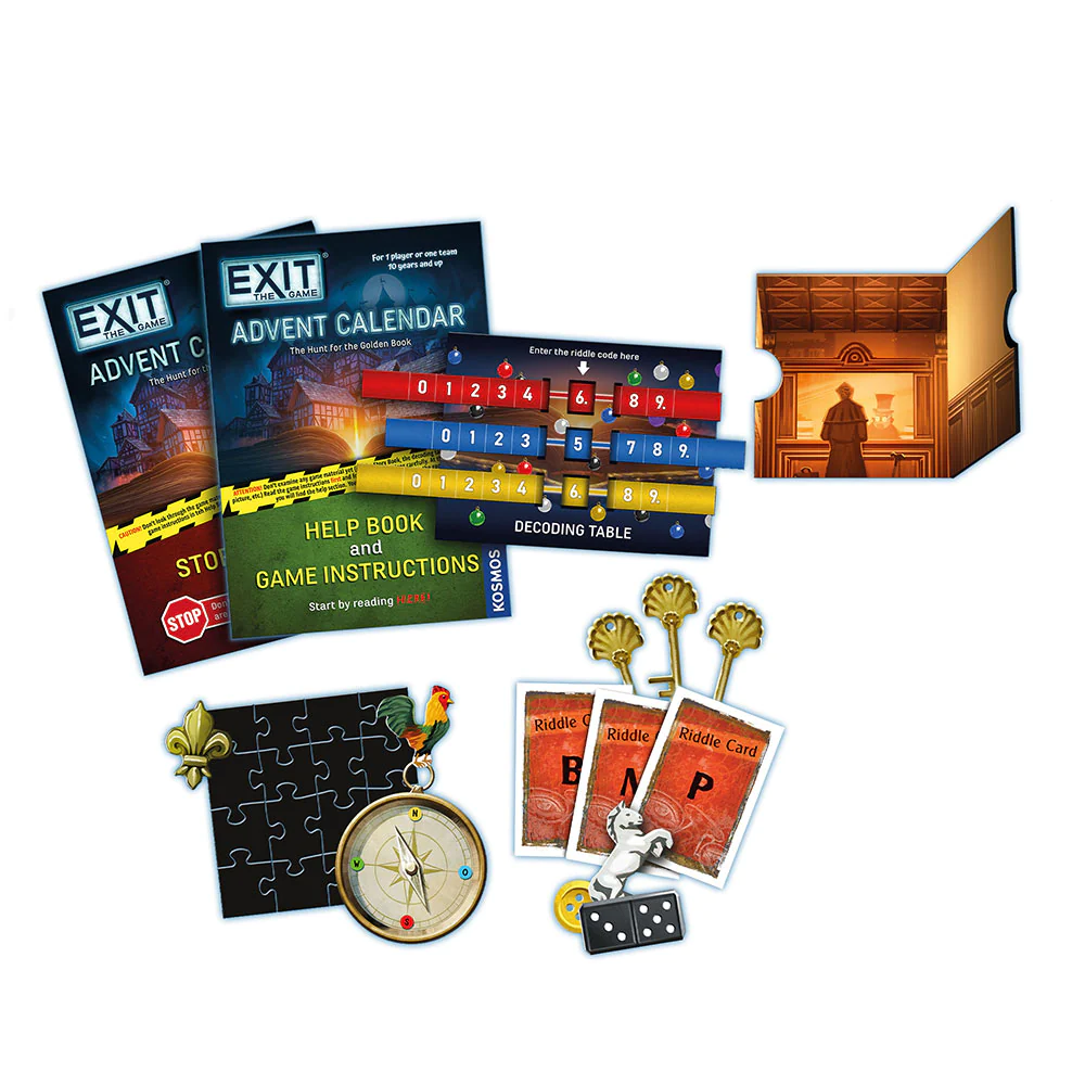 Exit Advent Calendar Hunt for the Golden Book