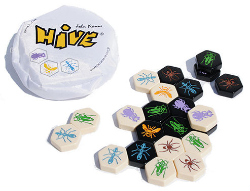 Hive board game pieces and gameplay