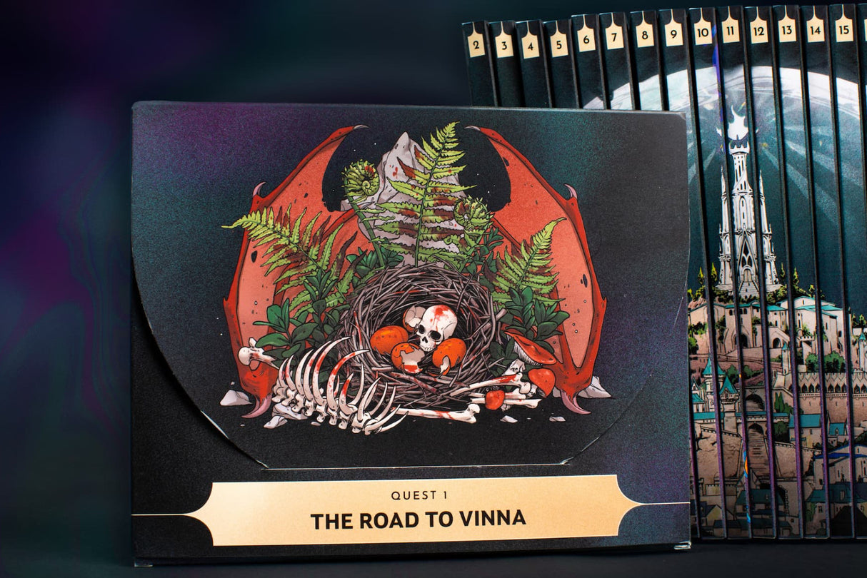 Kinfire Chronicles Night's Fall cooperative fantasy adventure game quest cards