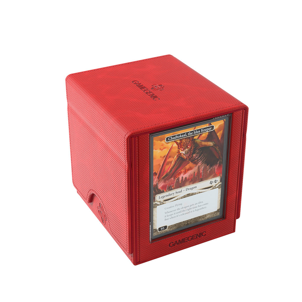 Sidekick PRO 100+ XL Deck Box - Red closed front view