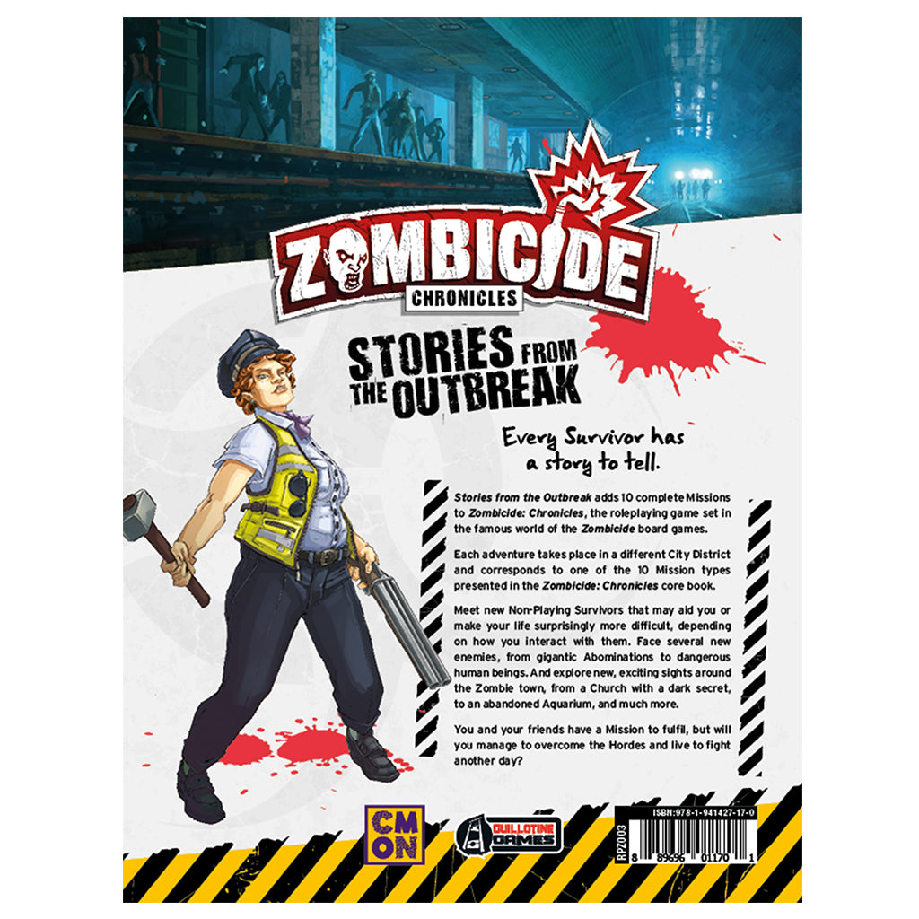 Zombicide: Chronicles RPG Mission Compendium RPG interior pages with missions
