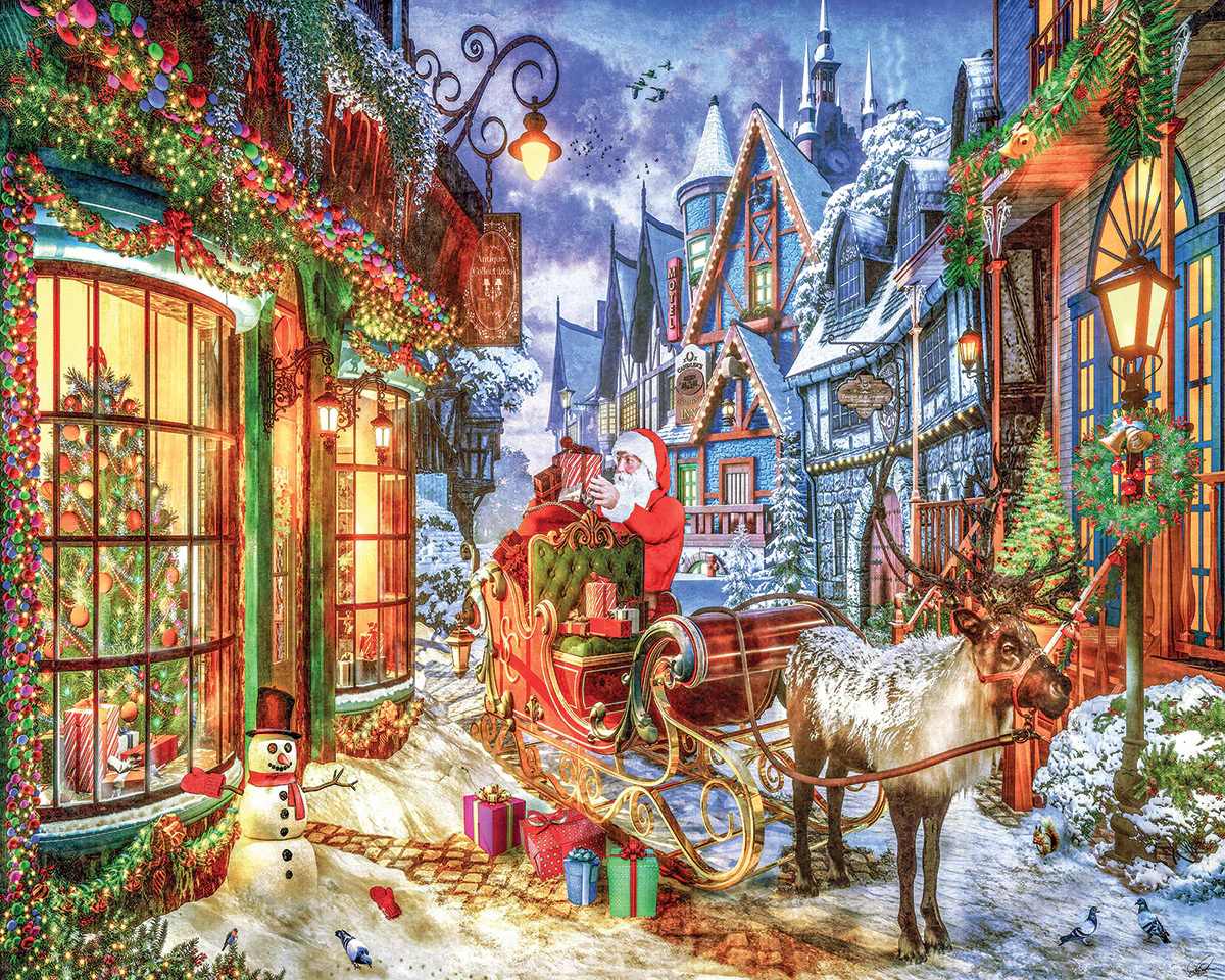 Santa’s Deliveries - 1000 Piece Jigsaw Puzzle