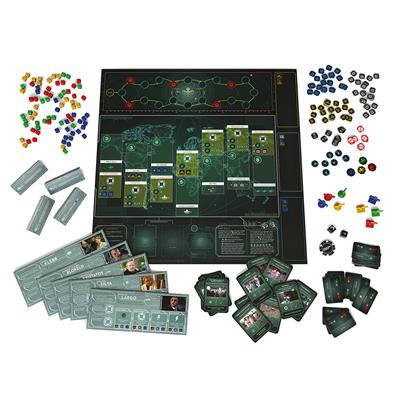 Spectre: 007 Board Game mission cards and tokens