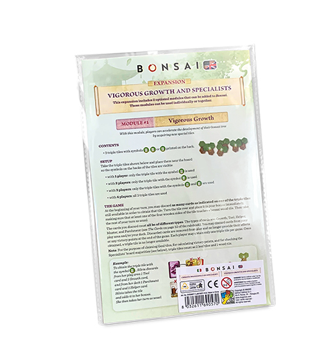 Bonsai: Vigorous Growth and Specialists Mini-Expansion