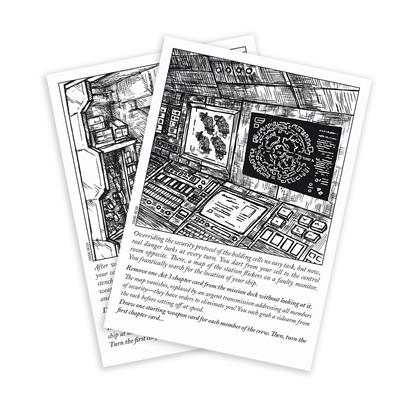 Escape the Dark Sector detailed game cards showing alien threats and futuristic challenges