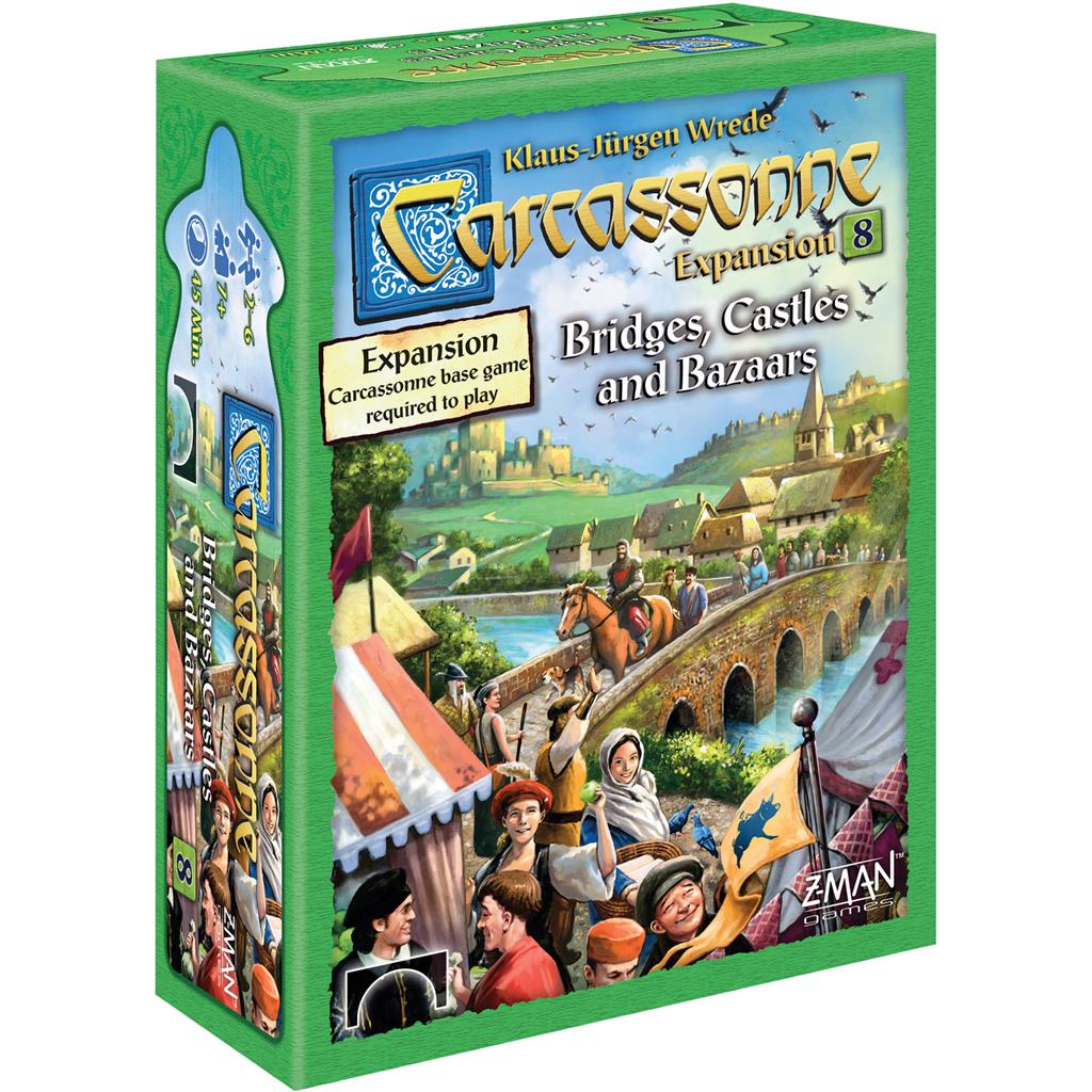 Carcassonne: Exp 8 Bridges, Castles & Bazaars