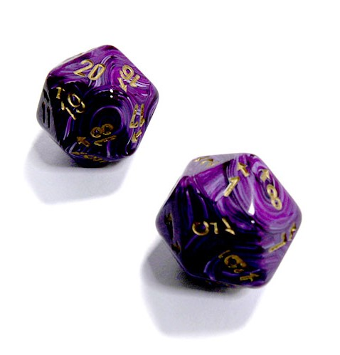 Vortex Countup & Down D20 Multiple Colors