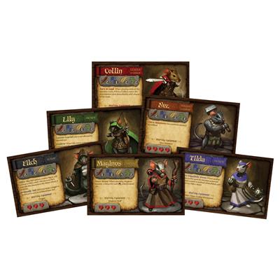 Mice and Mystics detailed mouse characters and weapons