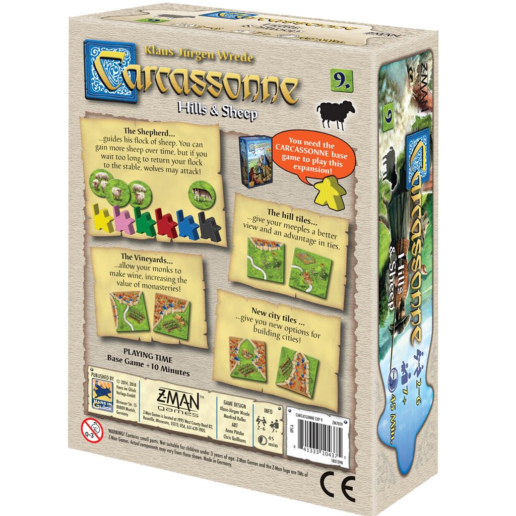 Carcassonne: Exp 9 Hills & Sheep