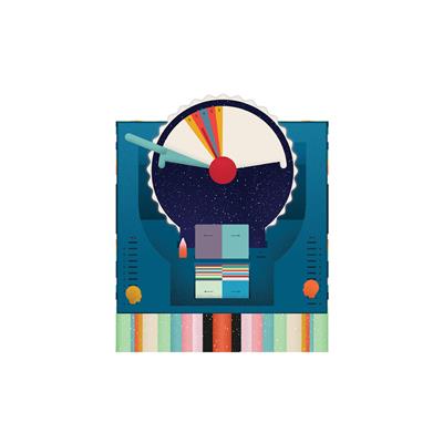 Wavelength board game dial and components