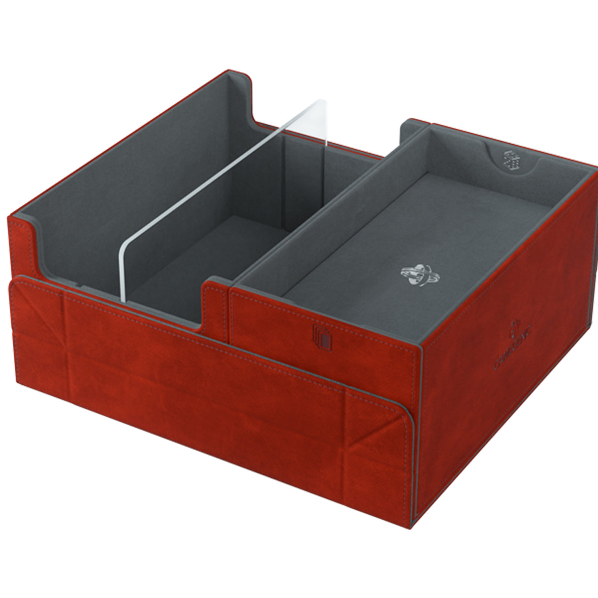 Gamegenic: Games Lair 600+ Red storage box showing interior compartments