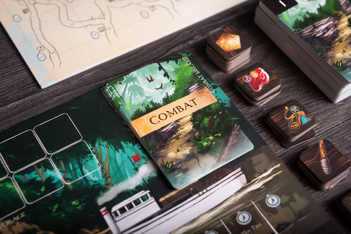 Sleeping Gods: Primeval Peril map tiles and exploration cards