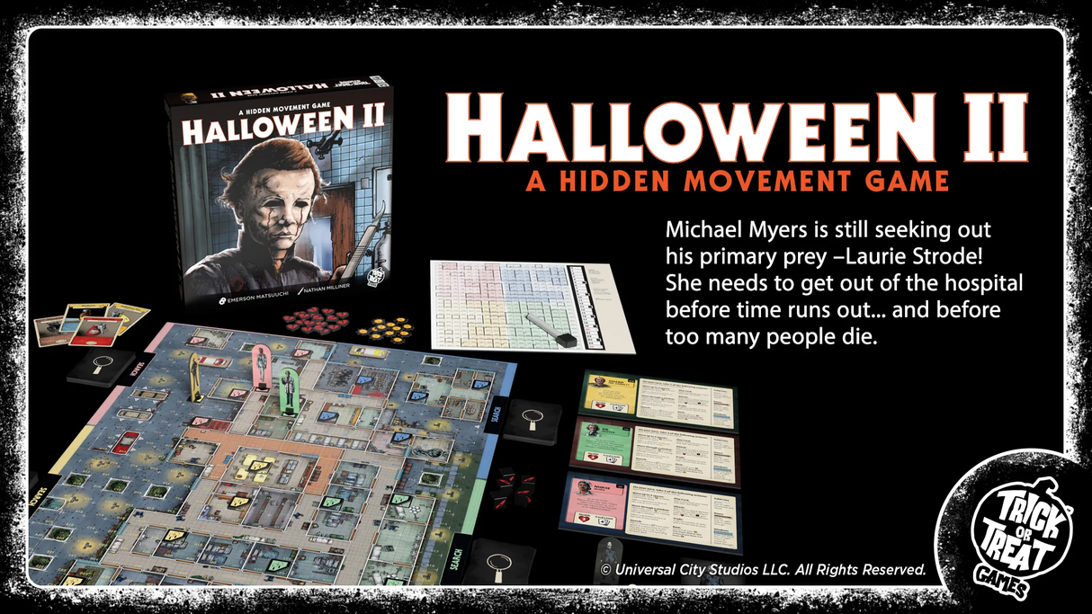 Halloween 2 - Hidden Movement Game game board and locations