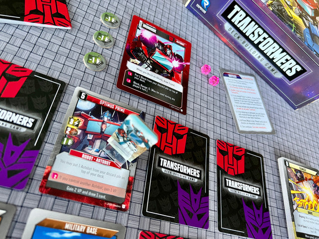 Transformers DBG board game setup
