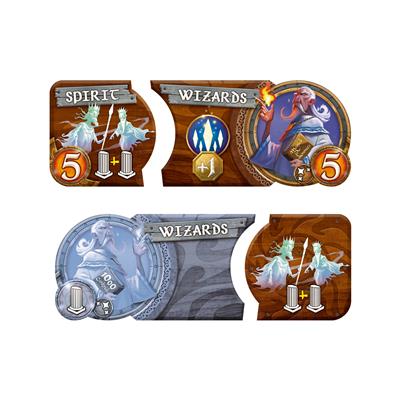 Small World fantasy race banners and abilities