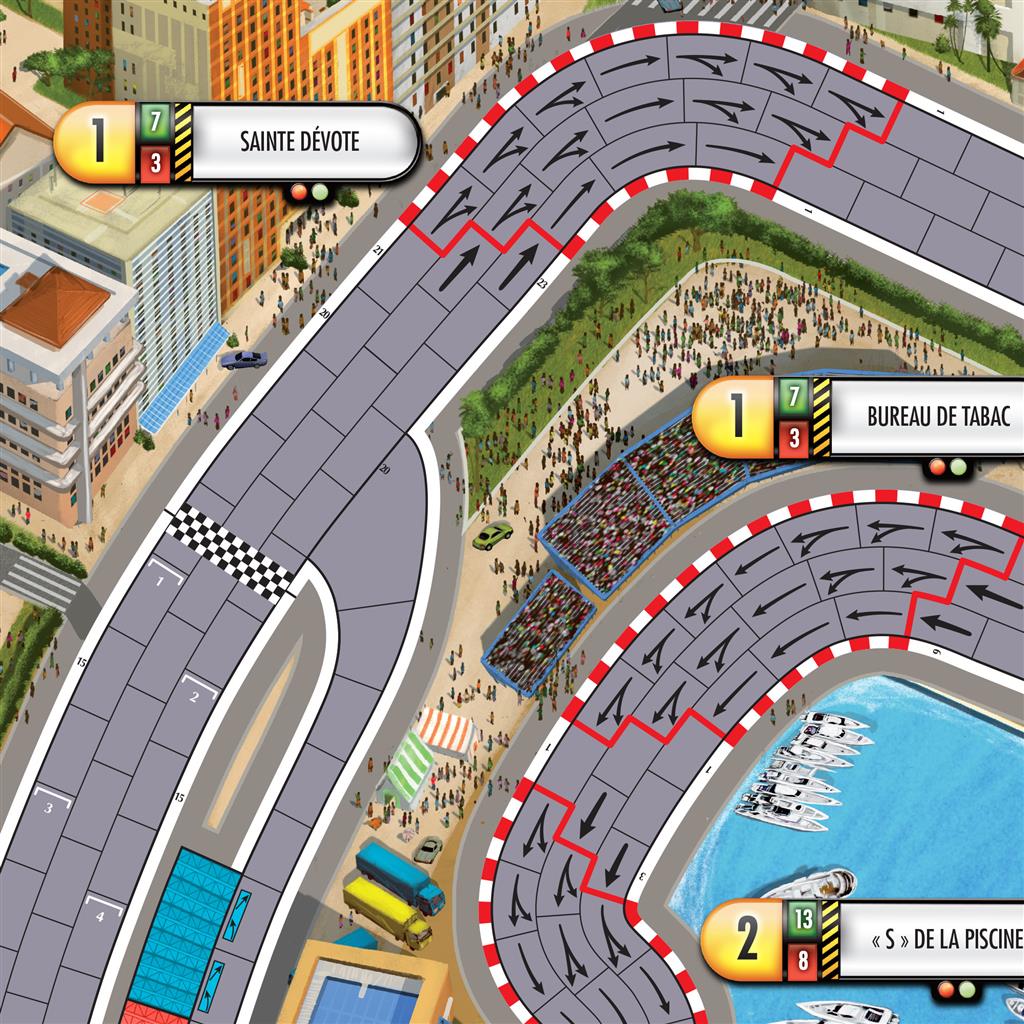 Formula D gameplay setup with racing track