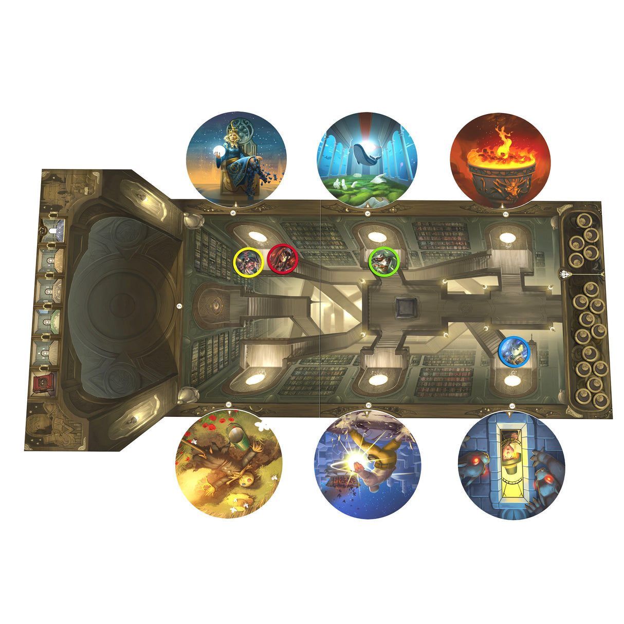 Obscurio gameplay setup with cooperative deduction and traitor elements