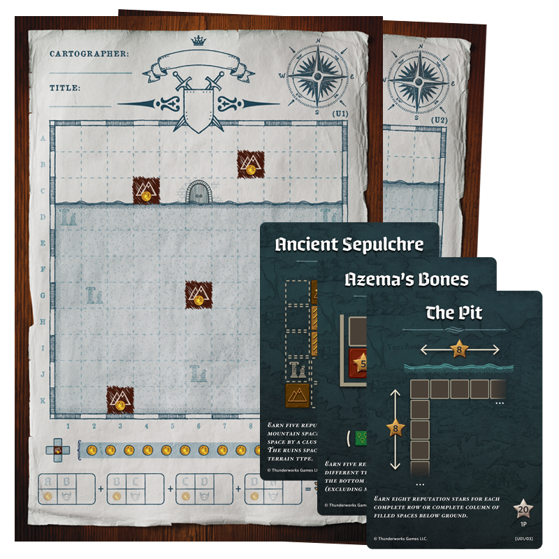 Cartographers: Heroes Undercity Map Pack 3